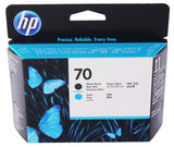 HP Printhead Matte Black / Cyan 70/C9404A