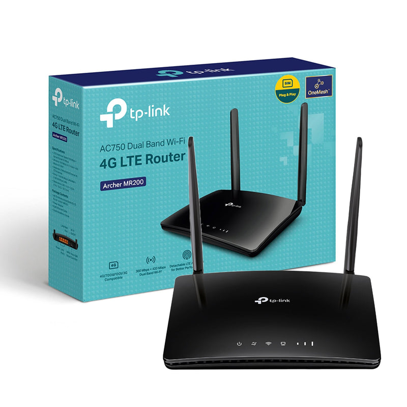 TP-Link Archer MR200 AC750 Wireless Dual Band 4G LTE Router