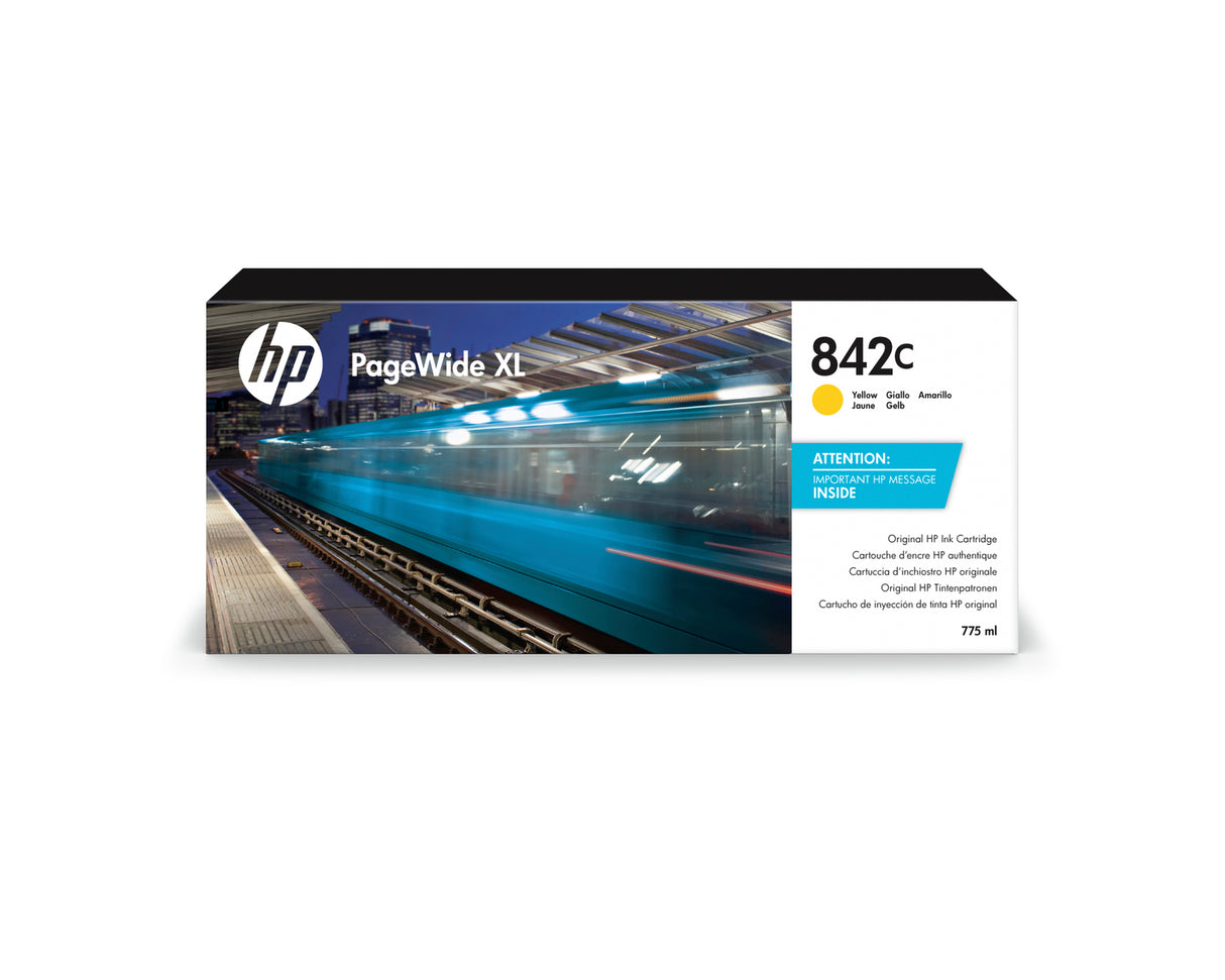 حبر أصلي أصفر HP 842C-XL/C1Q56A PAGEWIDE سعة 775 مل