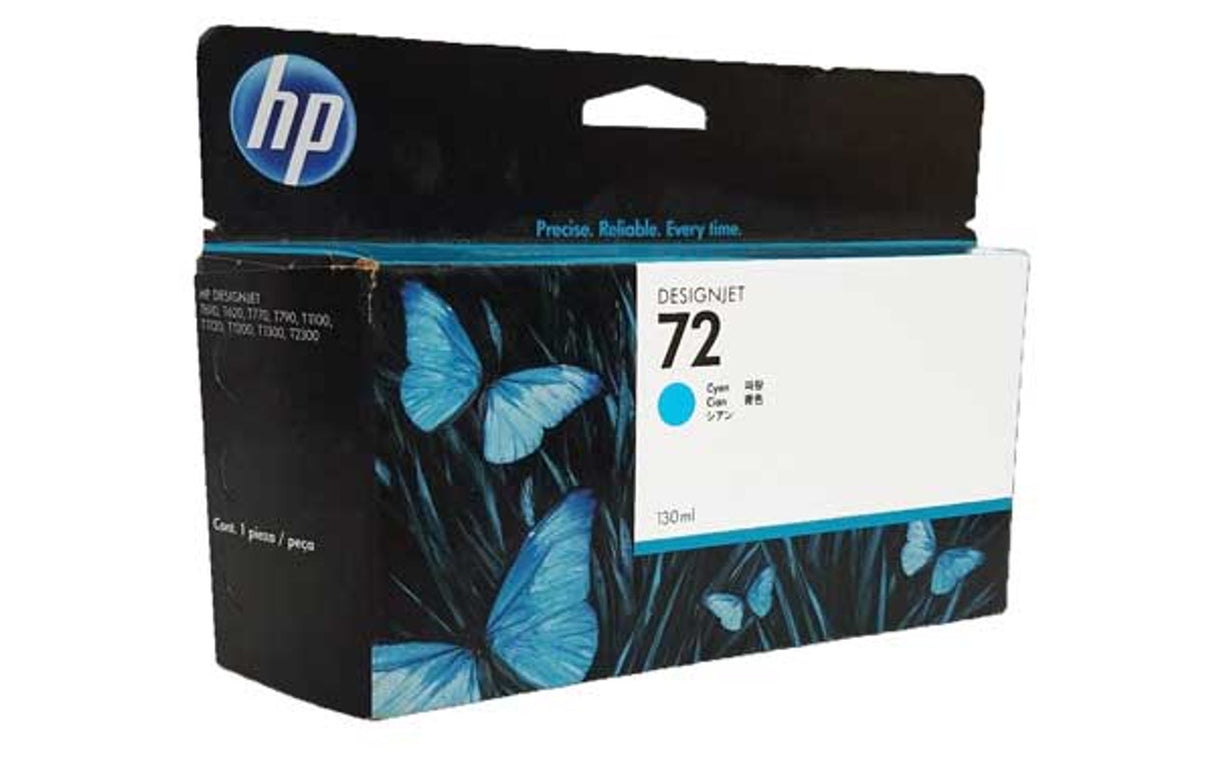 طابعة HP Ink الأصلية باللون السماوي 72/C9371A/T-790