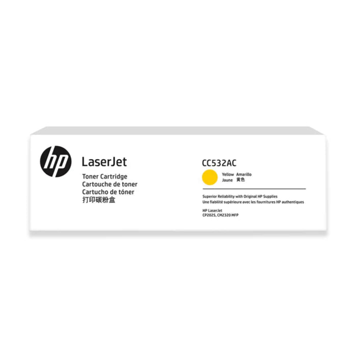 HP Toner Original 304AC/CC532AC YELLOW (WHITE BOX)