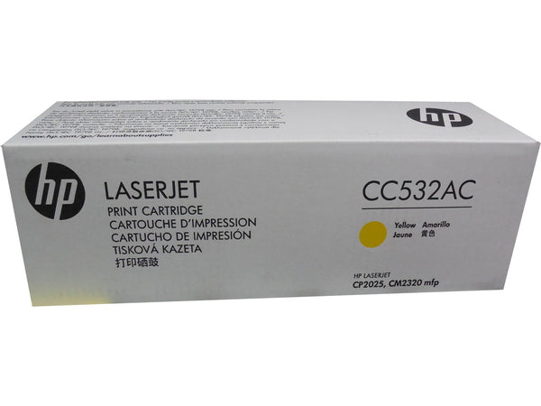 HP Toner Original 304AC/CC532AC YELLOW (WHITE BOX)