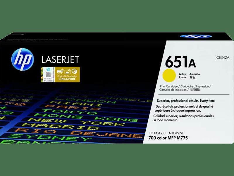 HP Toner Original Yellow 651A / CE342A 700 / M775