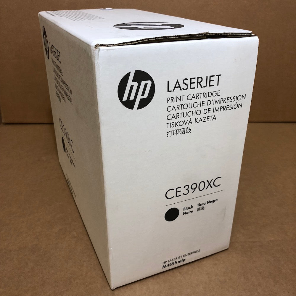 حبر HP الأصلي باللون الأسود 90XC/CE390XC في صندوق أبيض