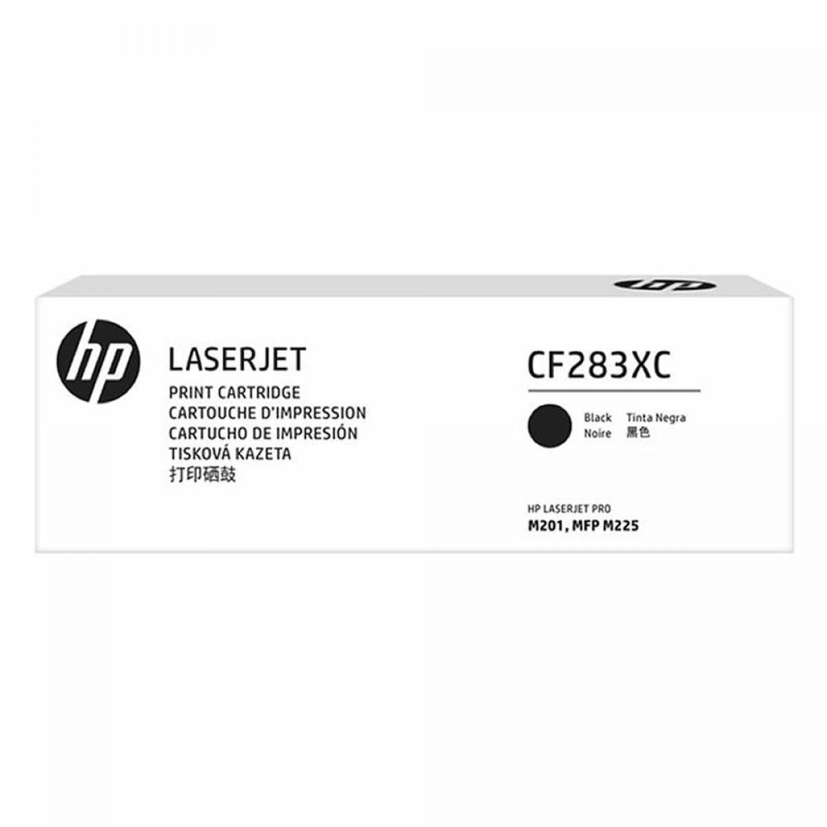 حبر HP الأصلي باللون الأسود 83XC/CF283XC في صندوق أبيض