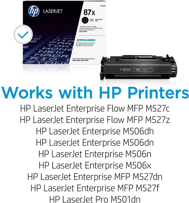 HP Toner Original Black 87XC M527/506