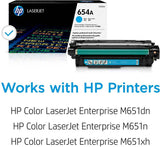 HP Toner Original Cyan 654A/CF331A M651