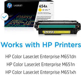 HP Toner Original Yellow 654A/CF332A M651