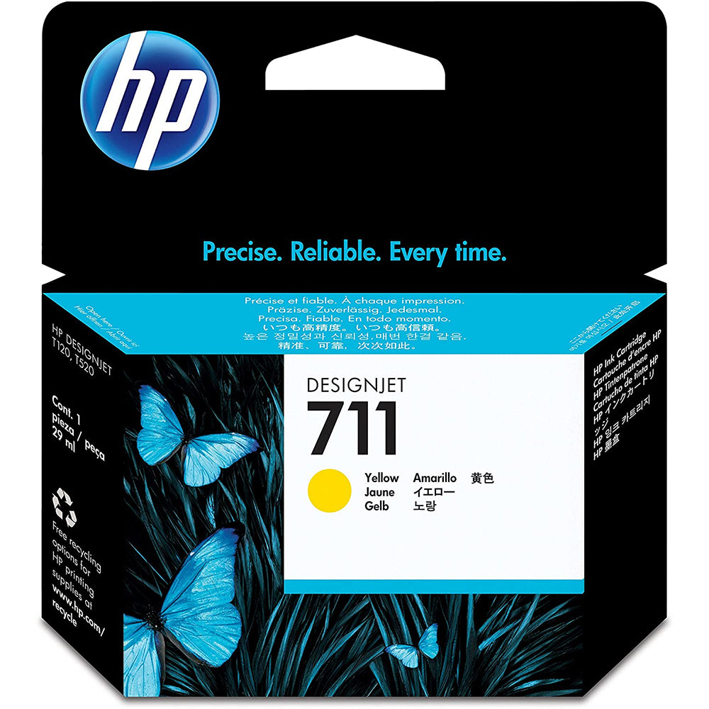 حبر HP الأصلي باللون الأصفر 711/CZ132A سعة 29 مل