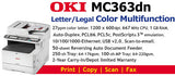 Oki Printer New Hardware Black MC363DN MC363DN