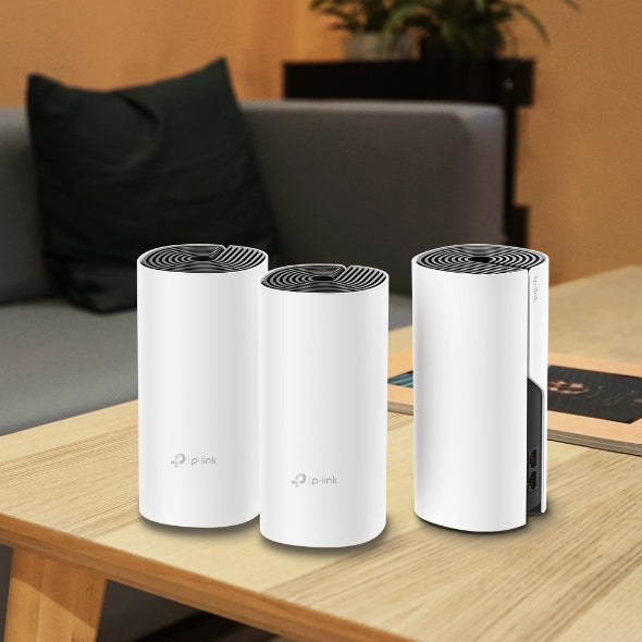 نظام TP-Link Deco M4 (3 قطع) AC1200 لشبكة Wi-Fi المنزلية بالكامل