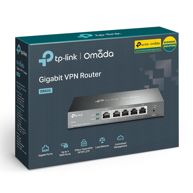 TP-Link ER605 SafeStream™ Gigabit Multi-WAN VPN Router