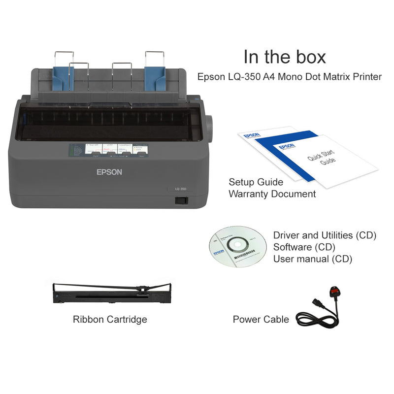 Epson Printer New Hardware Black LQ-350