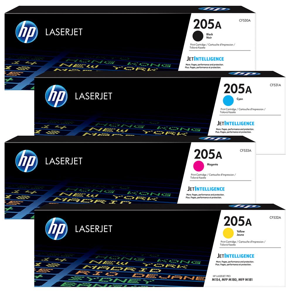 HP Toner Original Multipack 205a (CF530A CF531A CF532A CF533A) MFP M180/181