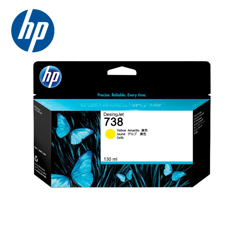 حبر أصلي أصفر HP 738/498N7A-130ML PLOTTER-T850/T950