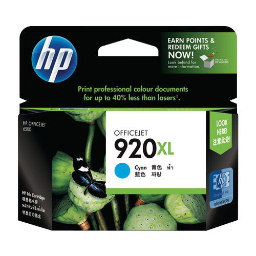 HP Ink Original Cyan 920XL/CD972AE