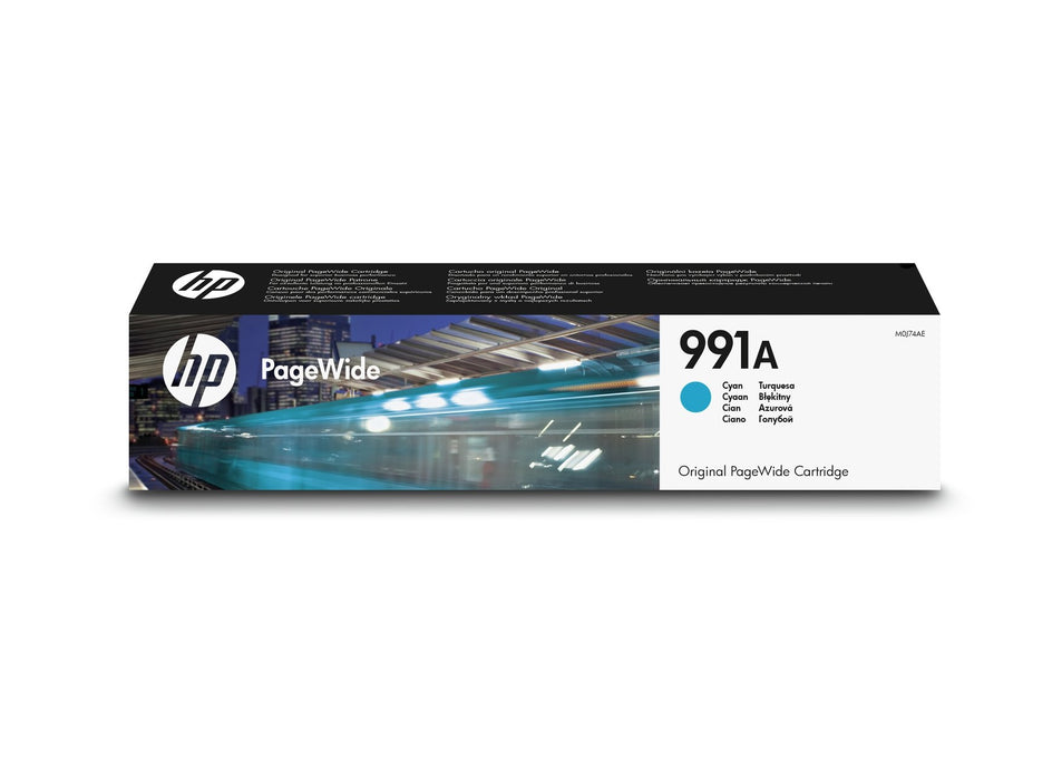 حبر أصلي HP 991A/M0J74AE باللون السماوي على الصفحة بالكامل