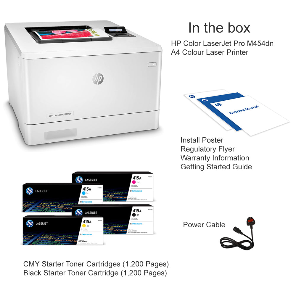 HP printer Color LaserJet Pro M454dn/W1Y44A