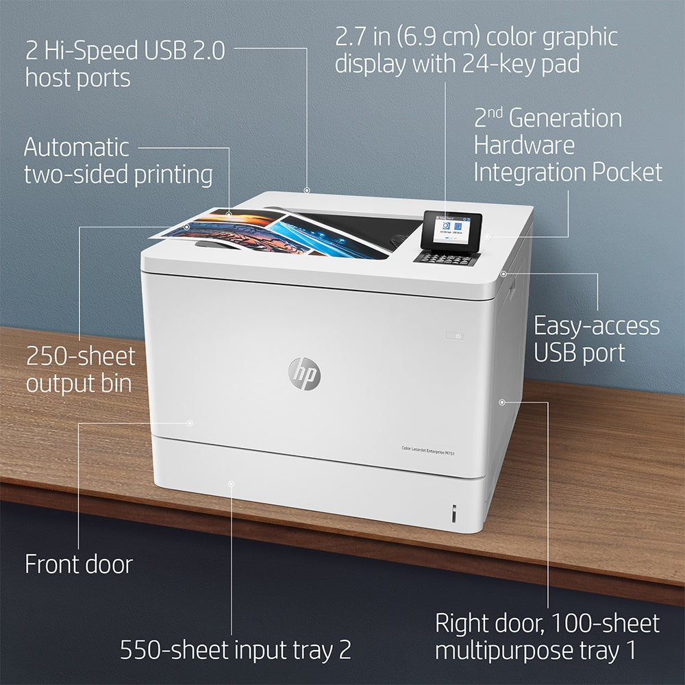 HP Printer Color LaserJet Enterprise M751dn / T3U44A