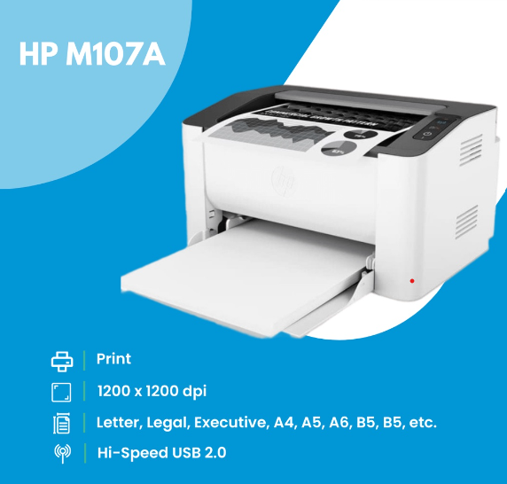 HP Printer Black Laser M107A/4ZB77A