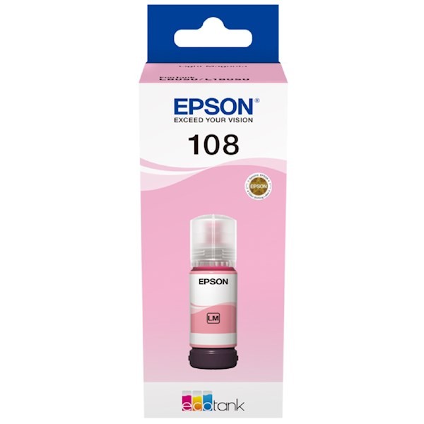 Epson Original Ink Light Magenta 108 C13T09C64A 70ml EcoTank L8050/L18050