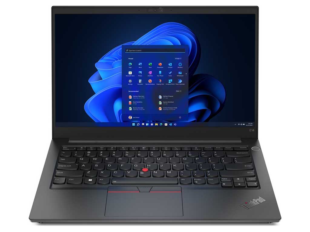 LENOVO ThinkPad E14 Gen4 (21E3009BAD) - Core i7-1255U ( حتى 4.70 جيجا هرتز) 8 جيجا - 512 جيجا SSD - 14.0 بوصة FHD - Intel Iris Xe Graphics - بدون DVD + BAG - أسود