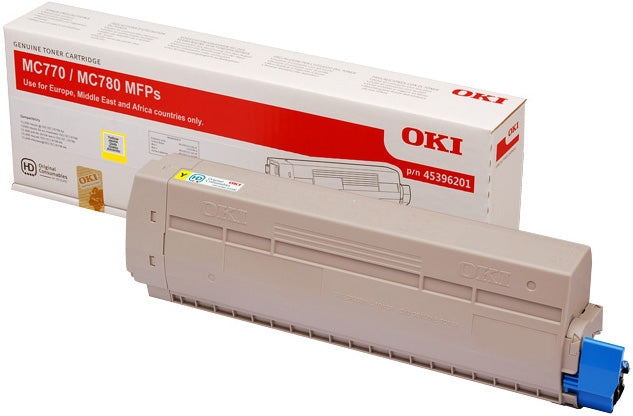 OKI TONER-YELLOW-MC770/780-45396201