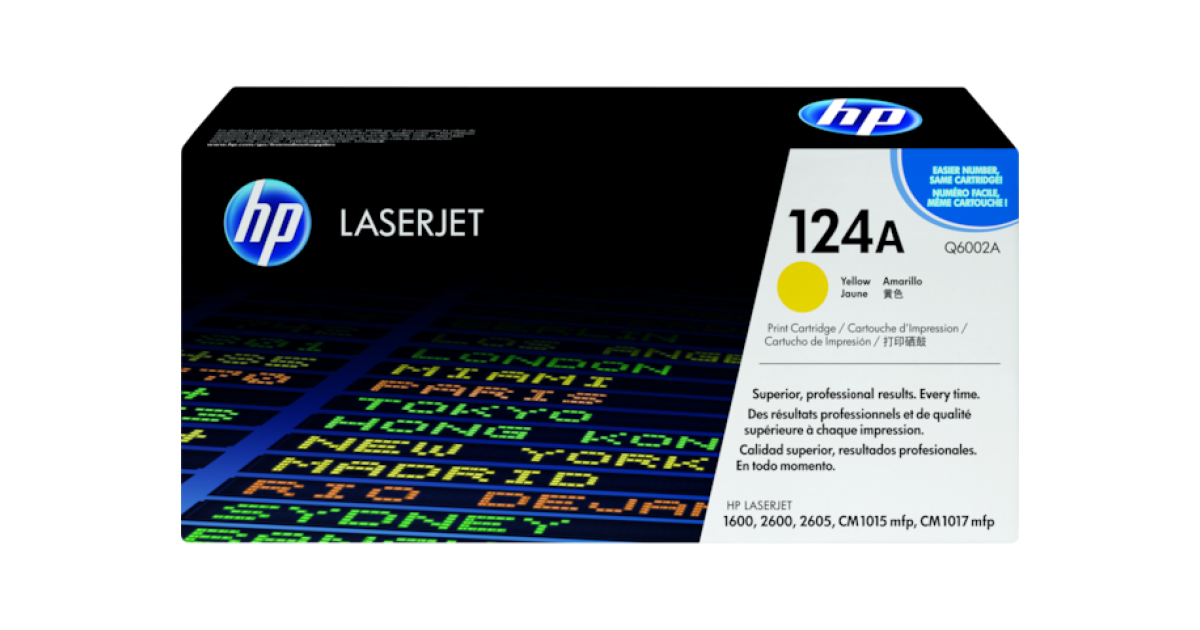 HP Toner Original Yellow 124A / Q6002A