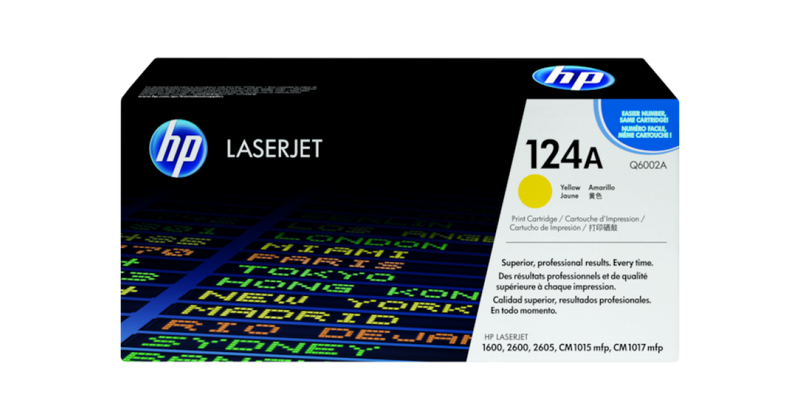 HP Toner Original Yellow 124A / Q6002A