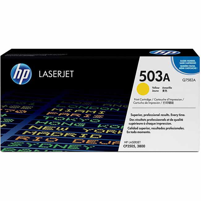 HP Toner Original Yellow 503A/Q7582A CP3505/380