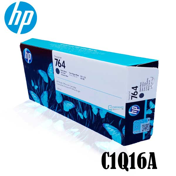 حبر أصلي أسود غير لامع من HP 764/C1Q16A DESIGN JET