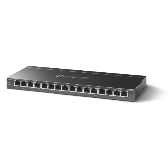 TP-Link TL-SG116P 16-Port Gigabit Desktop Switch with 16-Port PoE+