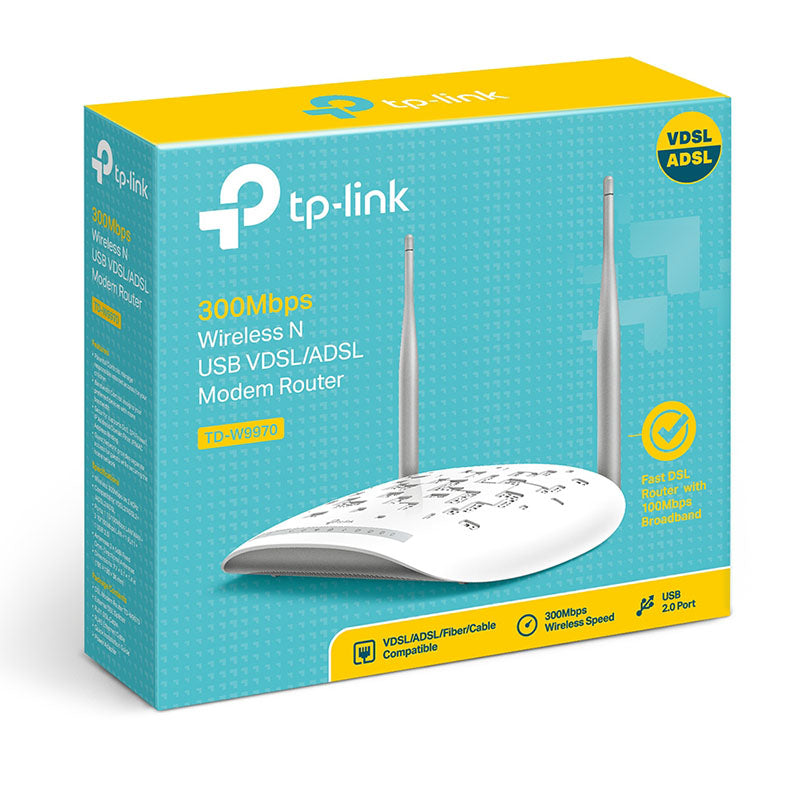 TP-Link TD-W9970 300Mbps Wi-Fi VDSL/ADSL Modem Router