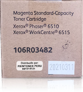 Xerox Toner Original Magenta 106R03482 STD-6510/6515