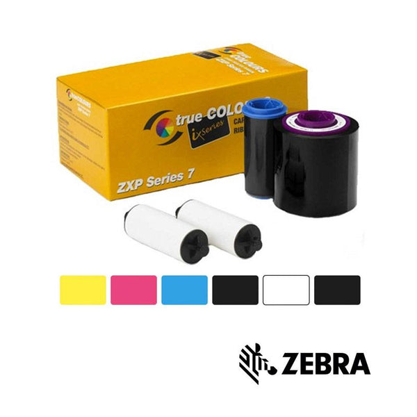 Zebra Ribbon Original Color ZXP-7 P/N 800077-740EM (250 IMAGES)