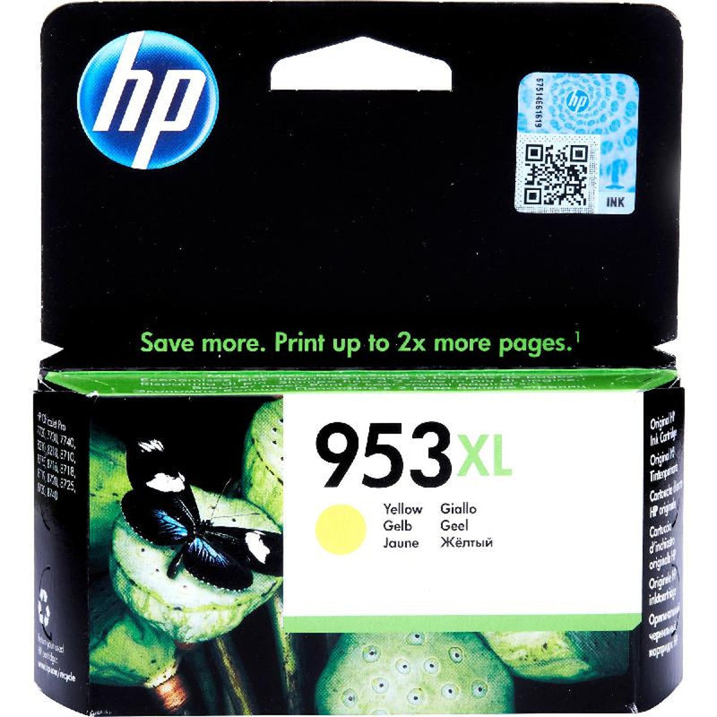 HP Ink Original 953XL/F6U18AE Yellow OFFICEJET PRO 8710