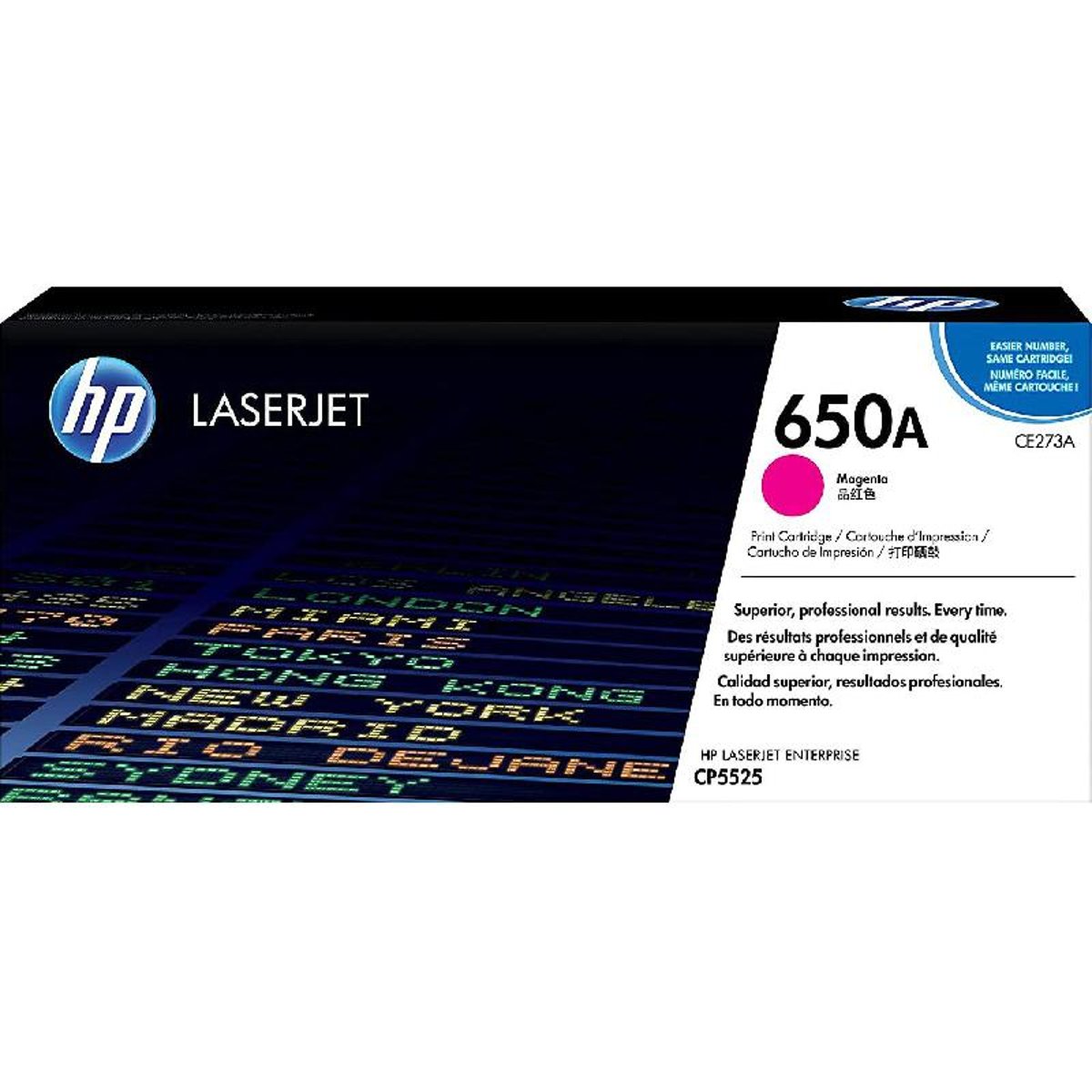 حبر HP الأصلي 650A/CE273A أرجواني LJ-5525