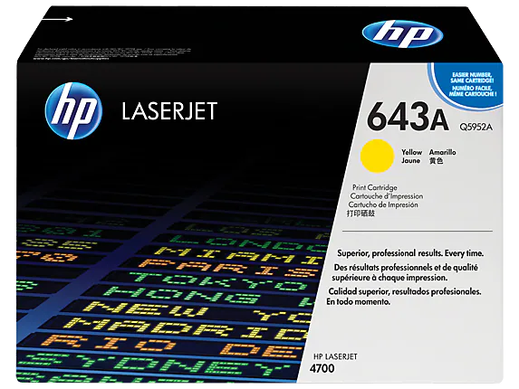 HP Toner Original Yellow 643A/Q5952A