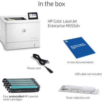 طابعة HP Color LaserJet Enterprise M555dn/7ZU78A دوبلكس