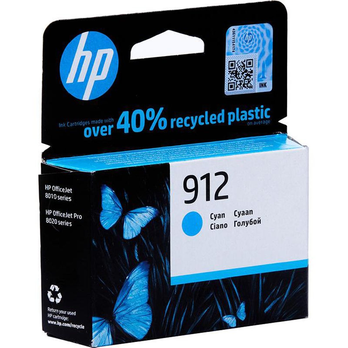 خرطوشة حبر أصلية HP Ink Cyan 912/3YL77AE