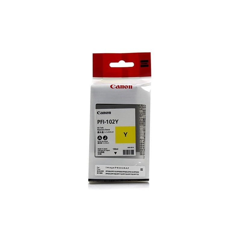 Canon Ink Original Yellow PFI-102 IPF500/750/765