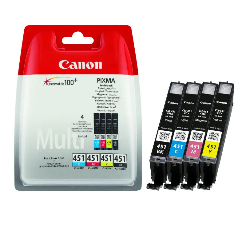 Canon Ink Original Multipack CLI-451 MG5640/MG6340/MG7140