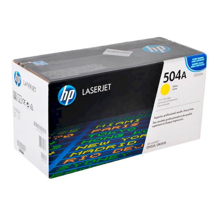 HP Toner Original Yellow 504A/CE252A CP3525/CM3530