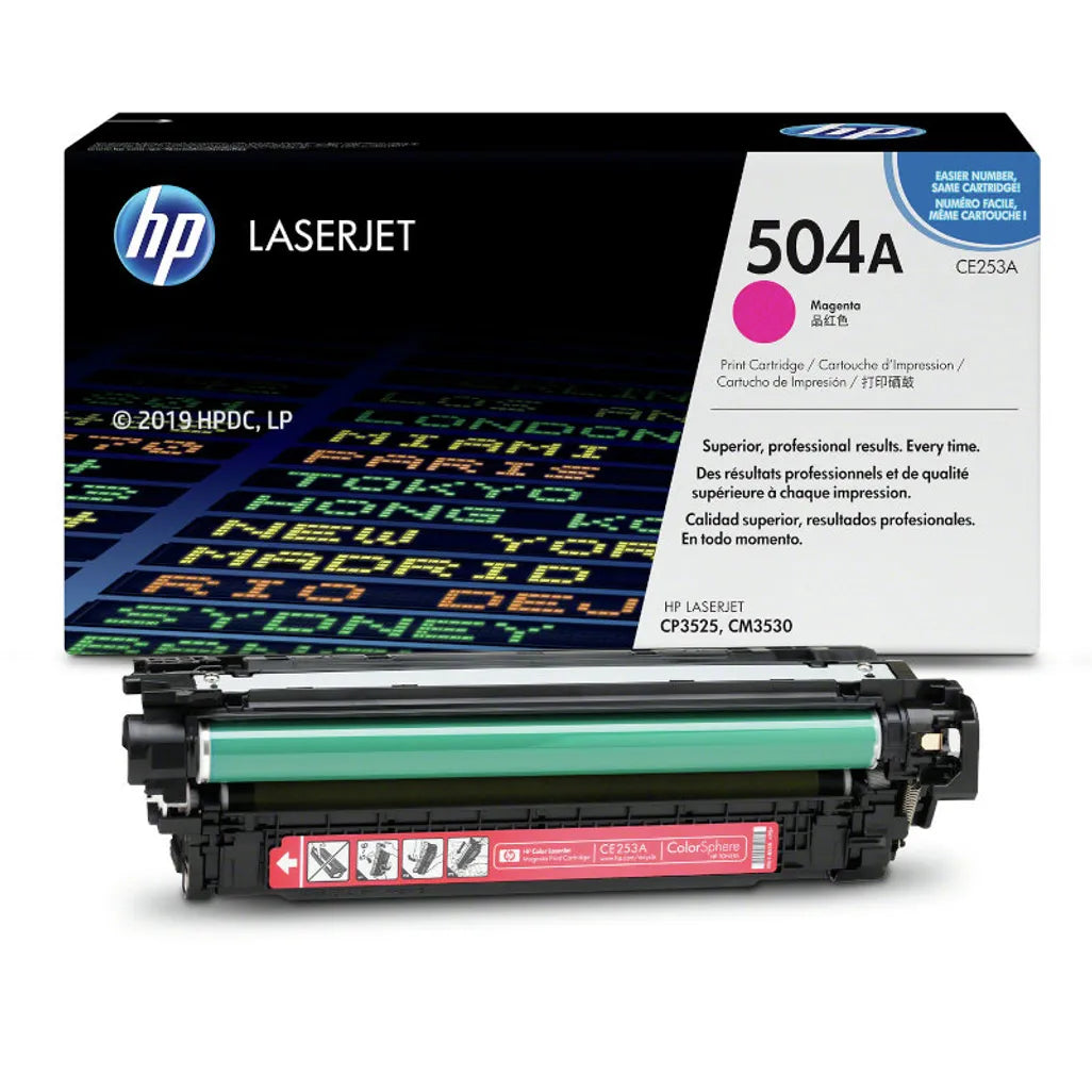 HP Toner Original Magenta 504A/CE253A CP3525/CM3530