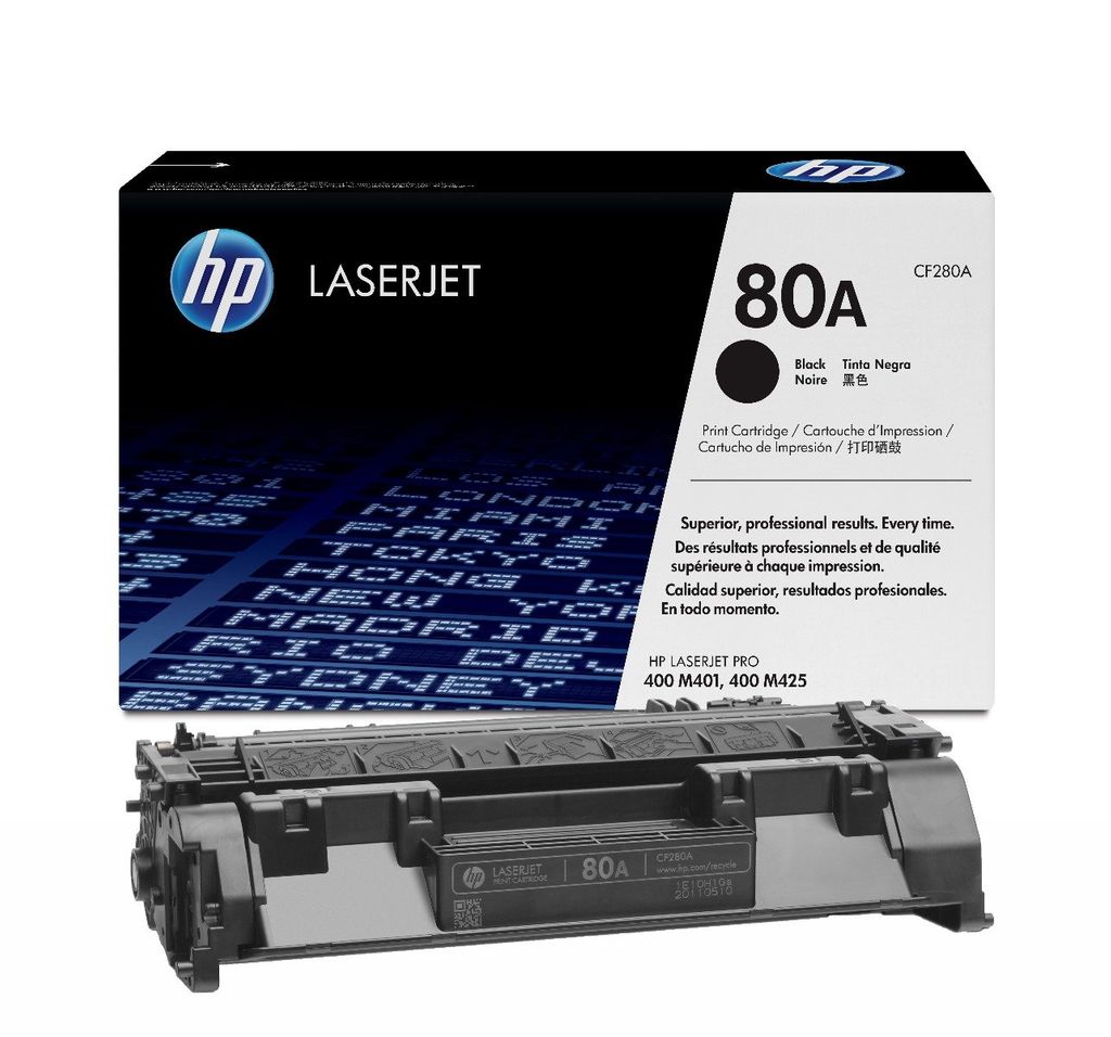 HP Toner Original Black 80A/CF280A LJ-PRO/400/M401/M425