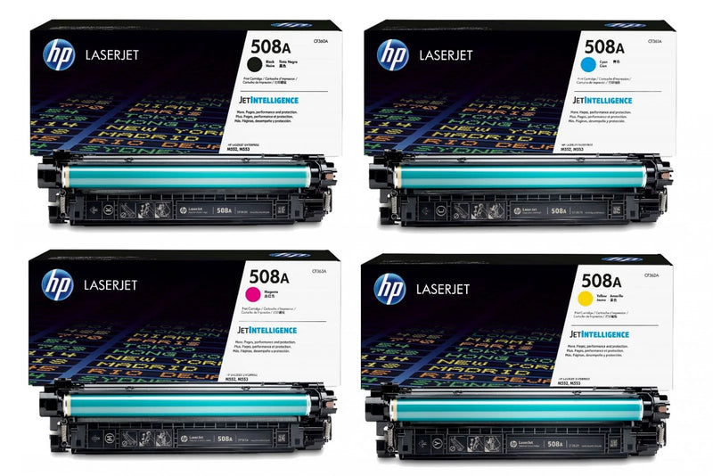 HP Toner Original Multipack 508A (CF360A CF361A CF362A CF363A) M553