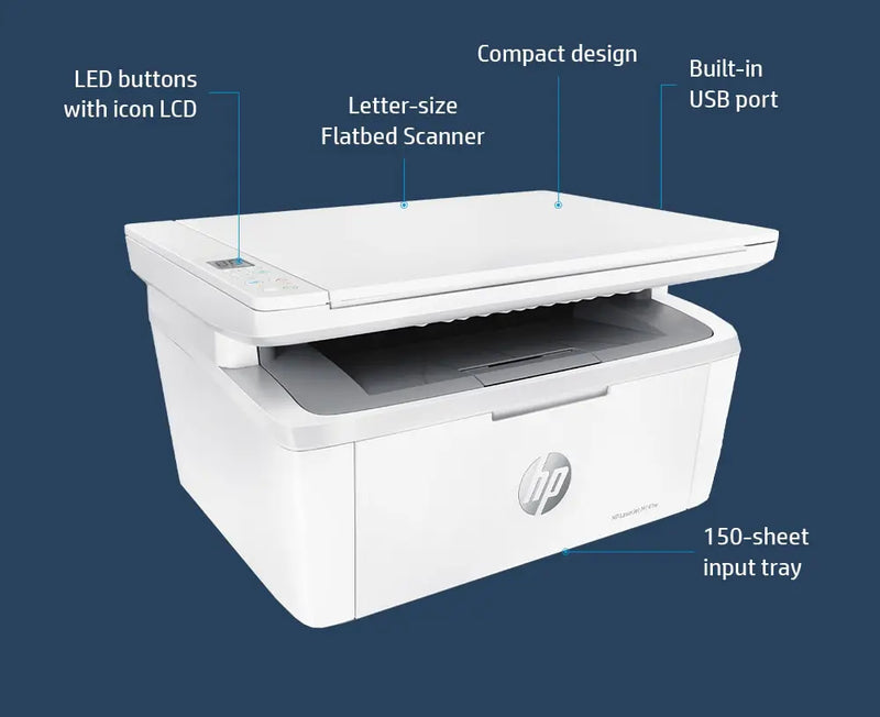 HP Printer LaserJet MFP M141W/7MD74A