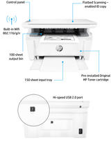 طابعة HP جديدة باللون الأسود 28W 28W