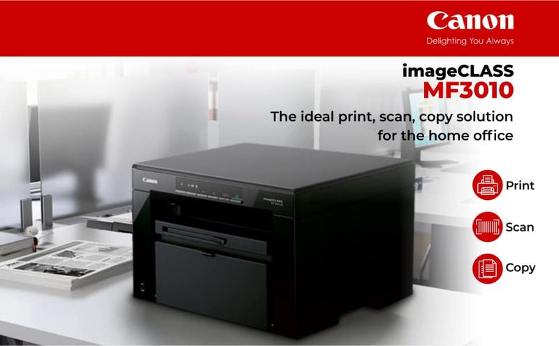 Canon Printer 3 in 1 Black i-SENSYS MF-3010