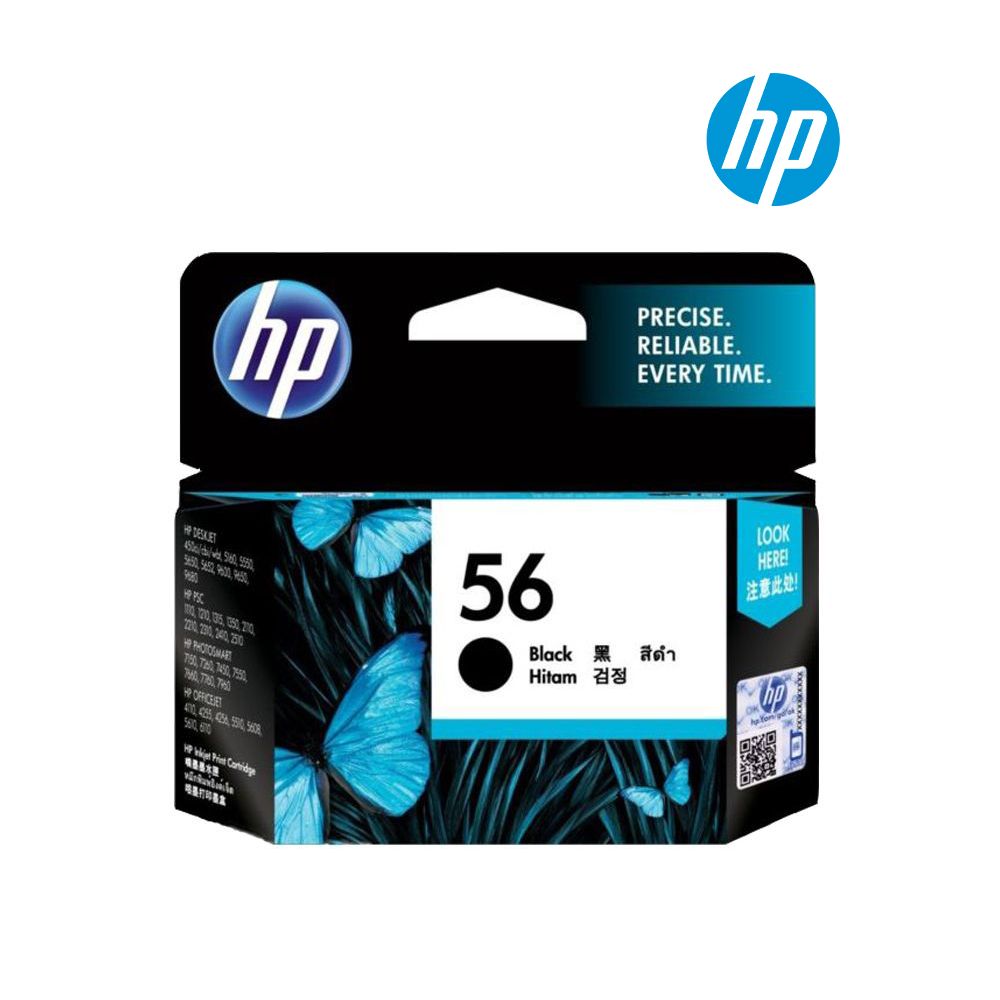 حبر HP الأصلي باللون الأسود 56/6656A